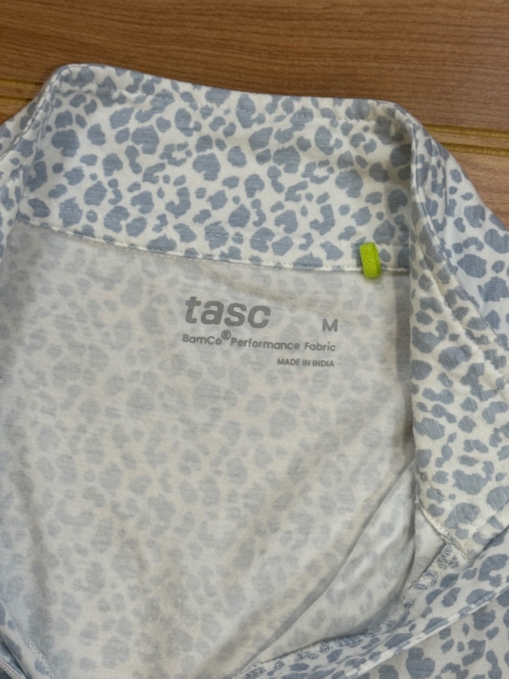 TASC Blue Leopard Performance 1/4 zip pullover - Picture 4 of 7
